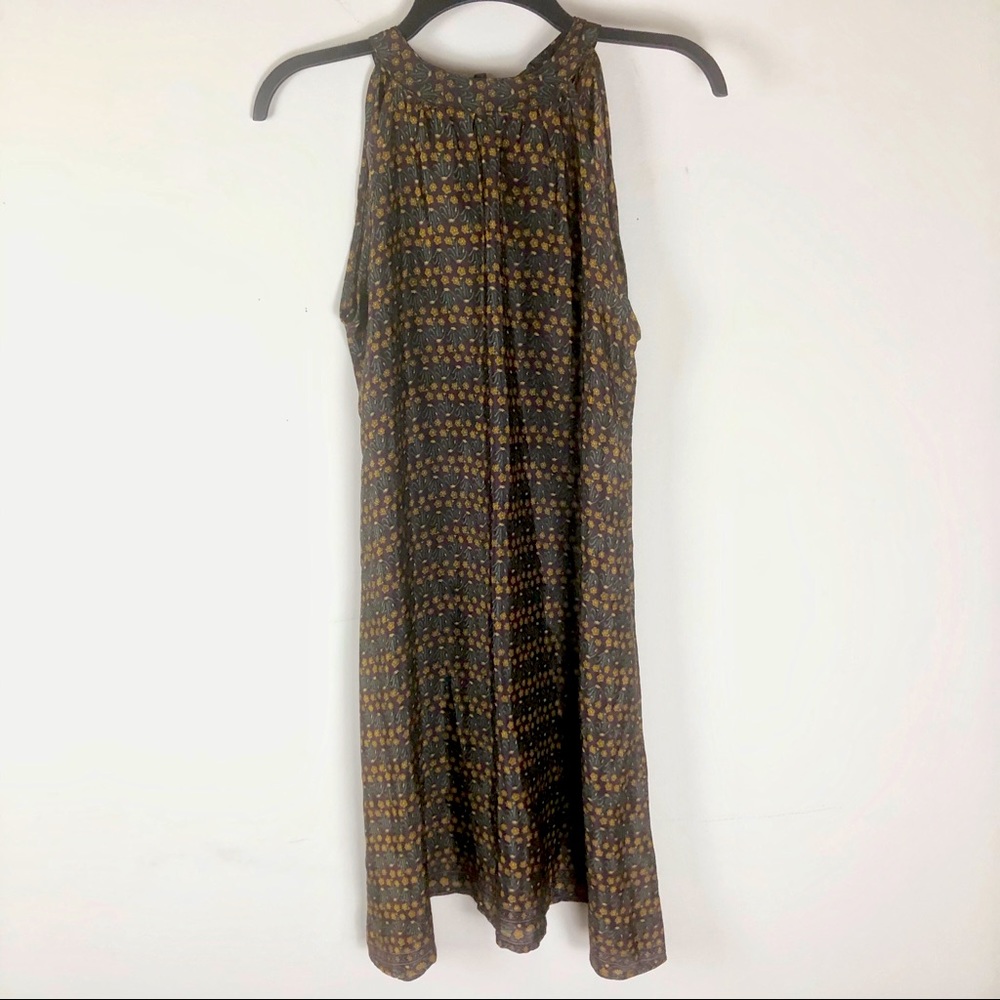 Earthbound | Mix Print Halter Dress